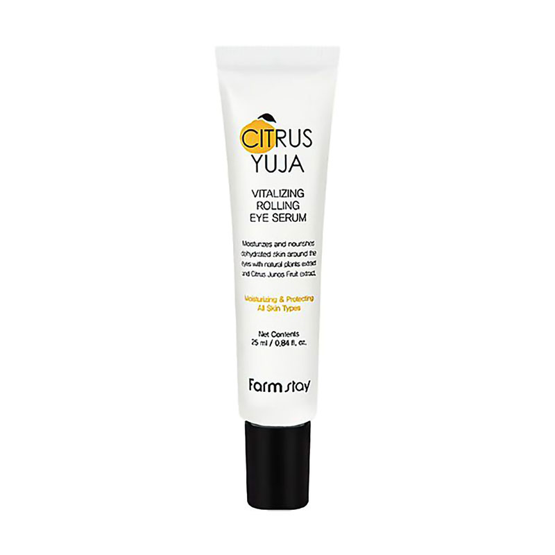 Цитрусова відновлювальна сироватка для шкіри навколо очей FarmStay Citrus Yuja Vitalizing Rolling Eye Serum, 25 мл